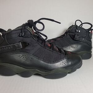 2008 Nike Air Jordan 6 Rings Black/Olive Size 8 US